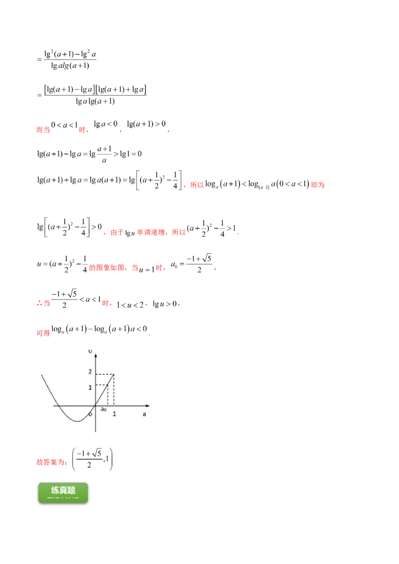 专题3.6对数与对数函数2022年高考数学一轮复习讲练测（新教材新高考）（练）解析版_02高考数学_新高考复习资料_2022年新高考资料