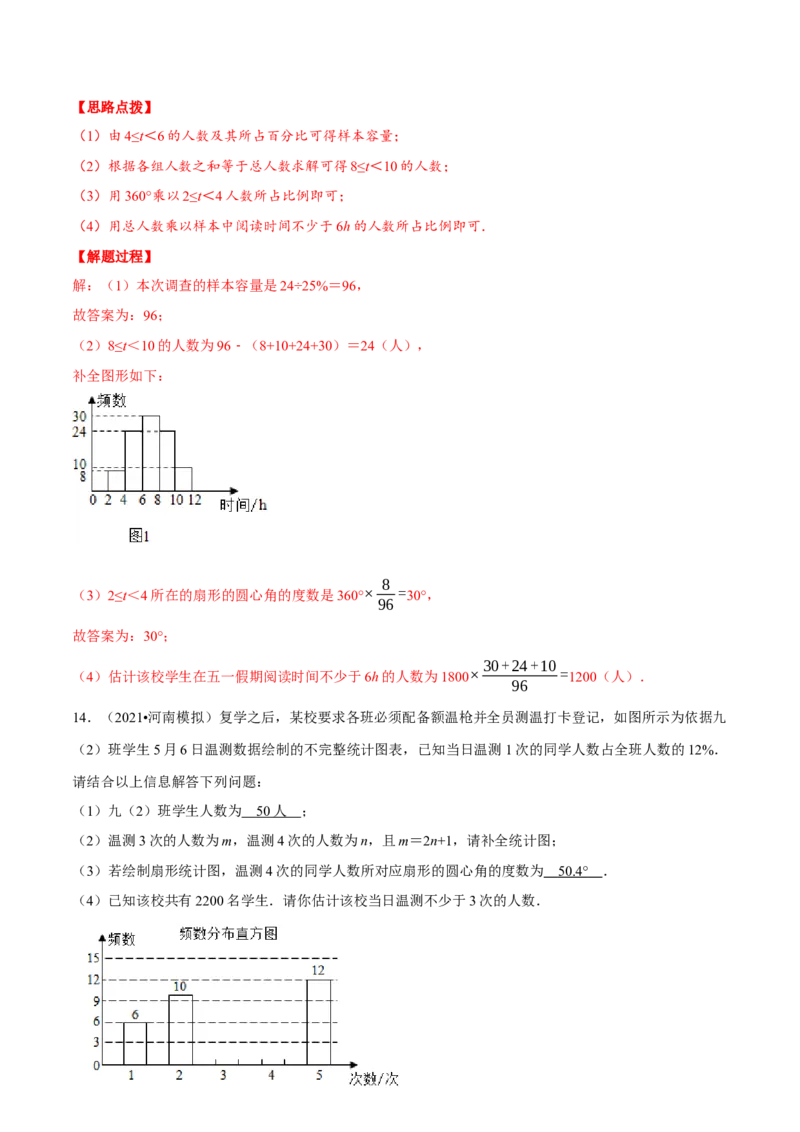 专题6.1统计图的综合应用（重点题专项讲练）（北师大版）（解析版）_北师大初中数学_7上-北师大版初中数学_7上-初中数学北师大（旧版）赠送_06专项讲练