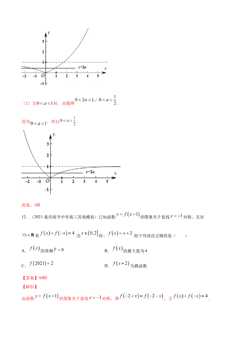 专题3.10《函数》单元测试卷2022年高考数学一轮复习讲练测（新教材新高考）解析版_02高考数学_新高考复习资料_2022年新高考资料