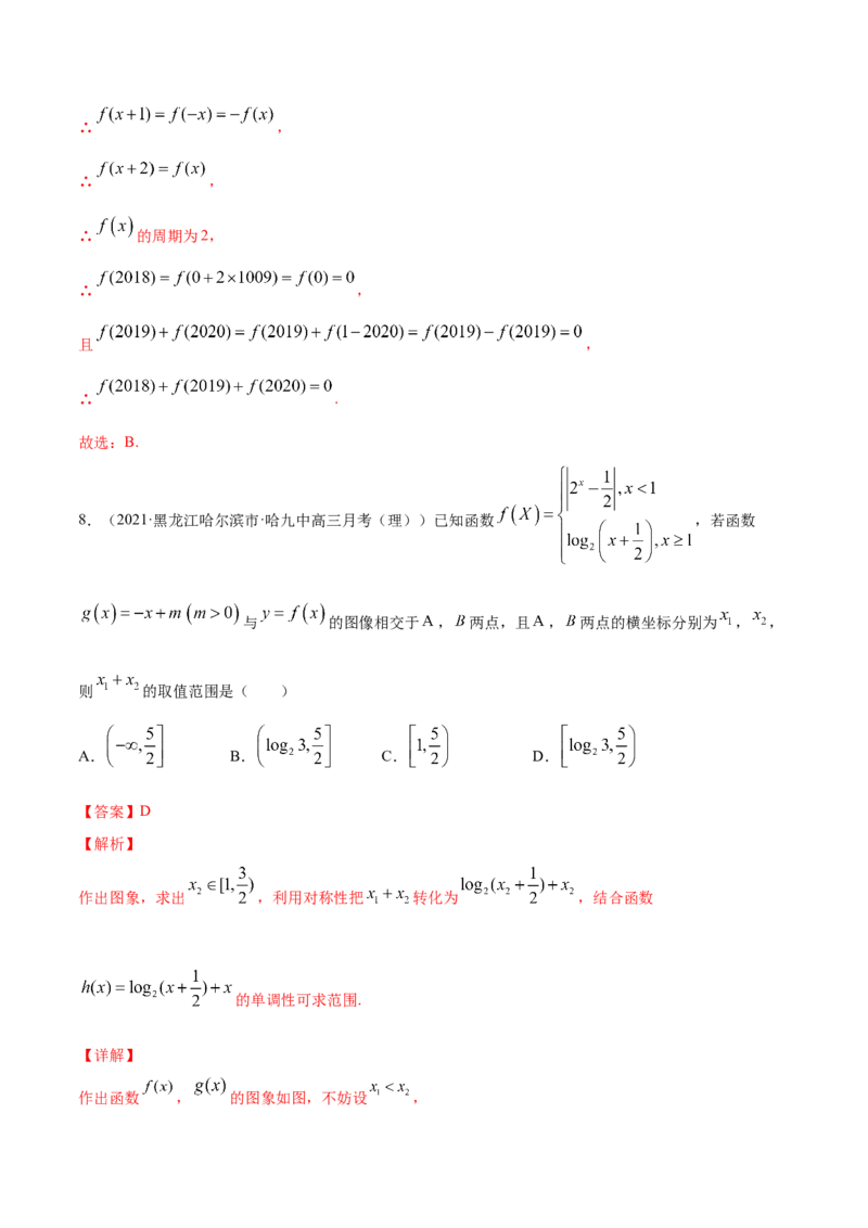 专题3.10《函数》单元测试卷2022年高考数学一轮复习讲练测（新教材新高考）解析版_02高考数学_新高考复习资料_2022年新高考资料