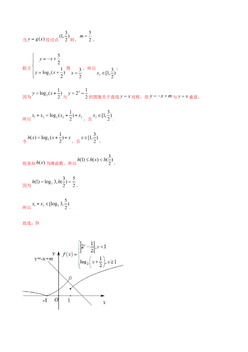 专题3.10《函数》单元测试卷2022年高考数学一轮复习讲练测（新教材新高考）解析版_02高考数学_新高考复习资料_2022年新高考资料