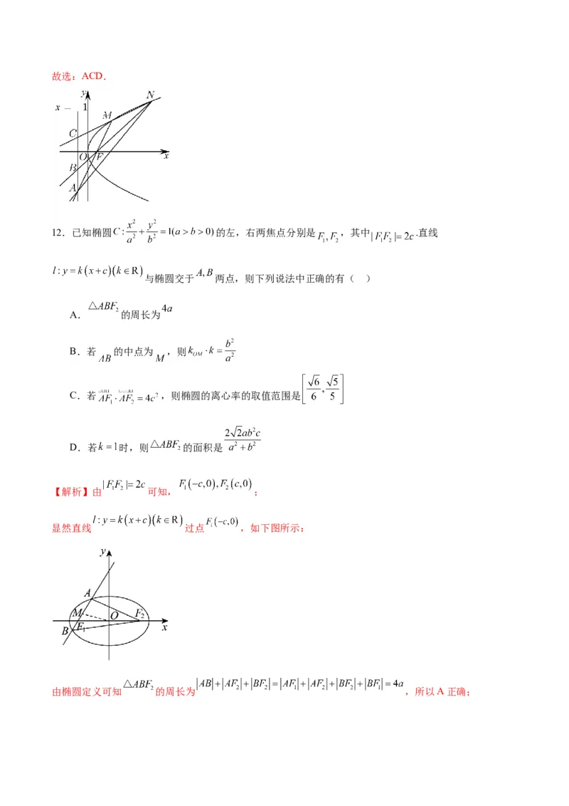 专题34圆锥曲线中的综合问题(解析版)_02高考数学_2024年新高考资料_3.2024专项复习_2024年新高考数学之圆锥曲线专项重难点突破练（新高考专用）