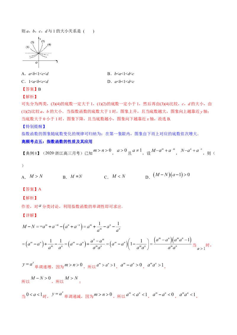 专题3.5指数与指数函数2022年高考数学一轮复习讲练测（新教材新高考）（讲）解析版_02高考数学_新高考复习资料_2022年新高考资料