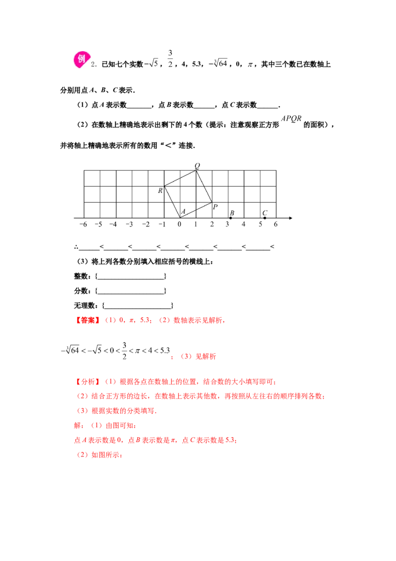 专题2.8实数（知识讲解）-2021-2022学年八年级数学上册基础知识专项讲练（北师大版）_北师大初中数学_8上-北师大版初中数学_旧版_06专项讲练