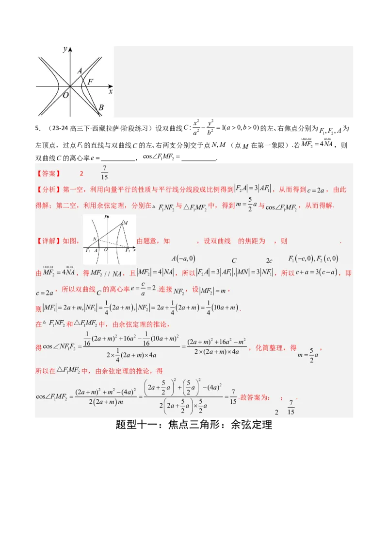 专题23圆锥曲线离心率归类（解析版）_02高考数学_2025年新高考资料_一轮复习_上好课2025年高考数学一轮复习知识清单3246850_题型必备&middot;冲高分