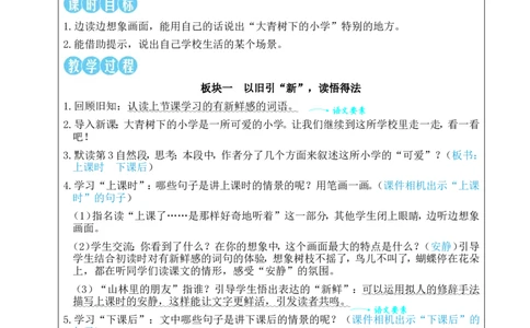 1大青树下的小学教案_25秋1-6年级语文上册课件教案_25秋统编版语文三年级上册_统编版语文三年级上册教学资源包（25秋状元大课堂）_2.3语上教案_1.第一单元