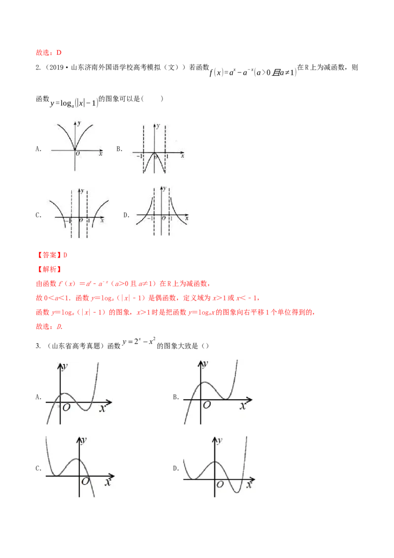 专题3.7函数的图象2022年高考数学一轮复习讲练测（新教材新高考）（讲）解析版_02高考数学_新高考复习资料_2022年新高考资料_2022年高考数学一轮复习讲练测（新教材新高考）8.21更新