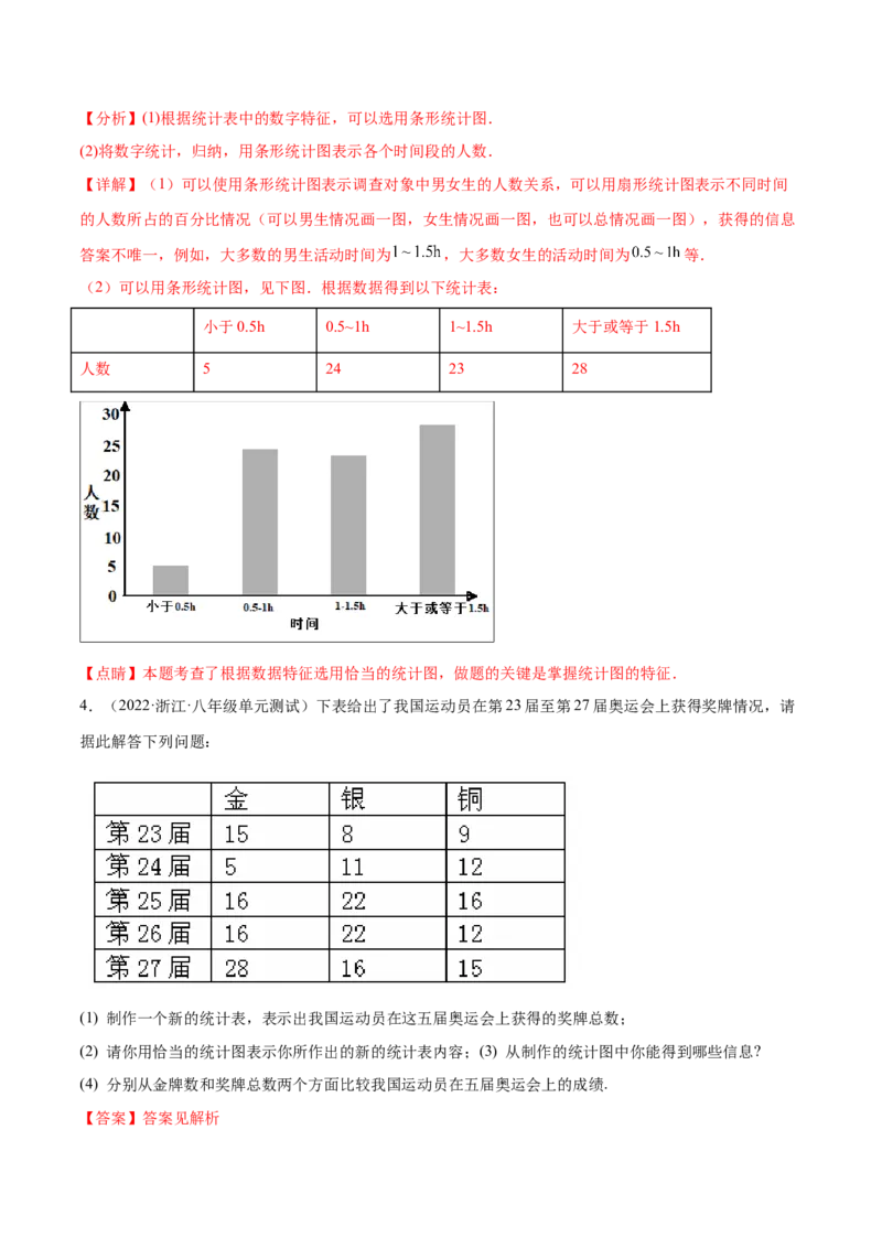 专题15数据的收集与整理重难点题型15个（解析版）_北师大初中数学_7上-北师大版初中数学_7上-初中数学北师大（旧版）赠送_06专项讲练