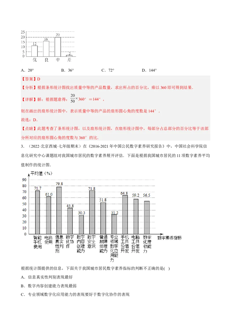 专题15数据的收集与整理重难点题型15个（解析版）_北师大初中数学_7上-北师大版初中数学_7上-初中数学北师大（旧版）赠送_06专项讲练