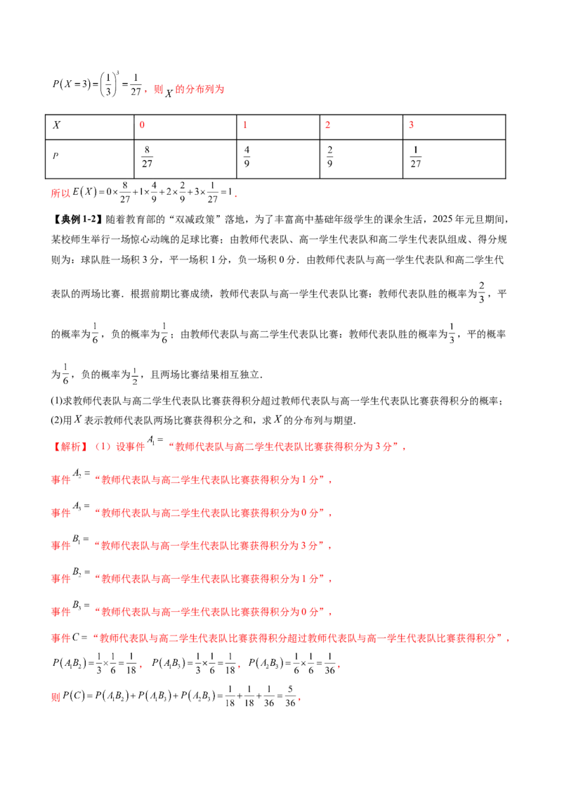 专题22概率与统计的综合应用与高级分析（讲义）（解析版）_02高考数学_2025年新高考资料_二轮复习_上好课2025年高考数学二轮复习讲练测（新高考通用）3379306