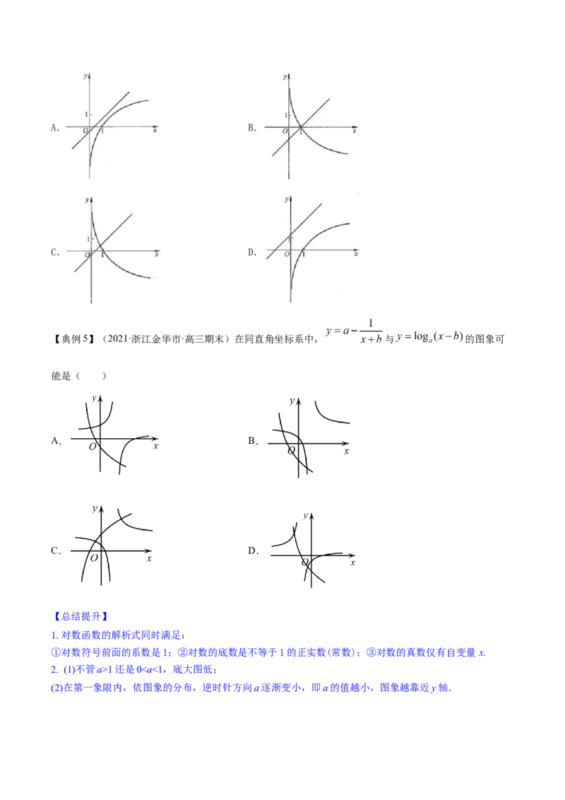 专题3.6对数与对数函数2022年高考数学一轮复习讲练测（新教材新高考）（讲）原卷版_02高考数学_新高考复习资料_2022年新高考资料