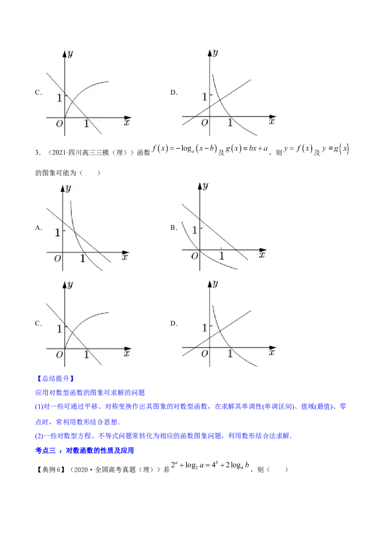 专题3.6对数与对数函数2022年高考数学一轮复习讲练测（新教材新高考）（讲）原卷版_02高考数学_新高考复习资料_2022年新高考资料