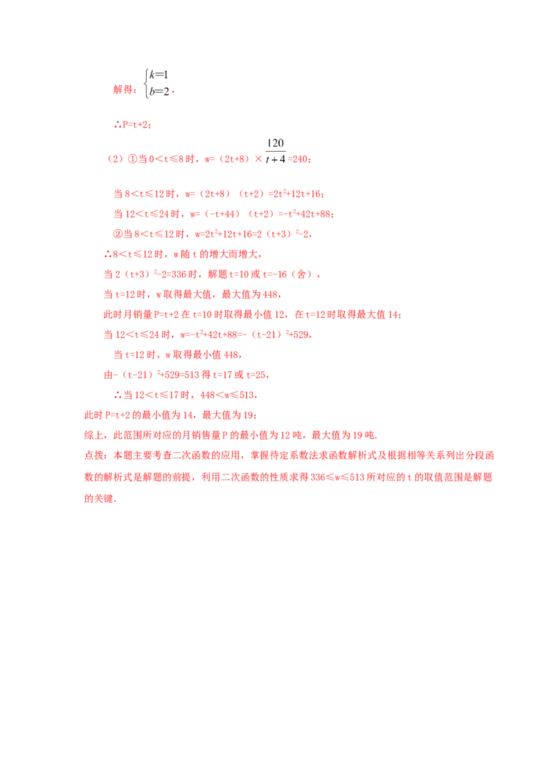 专题2.49《二次函数》全章复习与巩固（知识讲解）--学年_北师大初中数学_9下-北师大版初中数学_05习题试卷_1课时练习_同步练习（第2套）