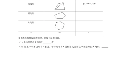 专题6.3多边形找规律（原卷版）_北师大初中数学_8下-北师大版初中数学_旧版-可参考_06专项讲练_八年级数学下册单元题型精练（基础题型+强化题型）（北师大版）