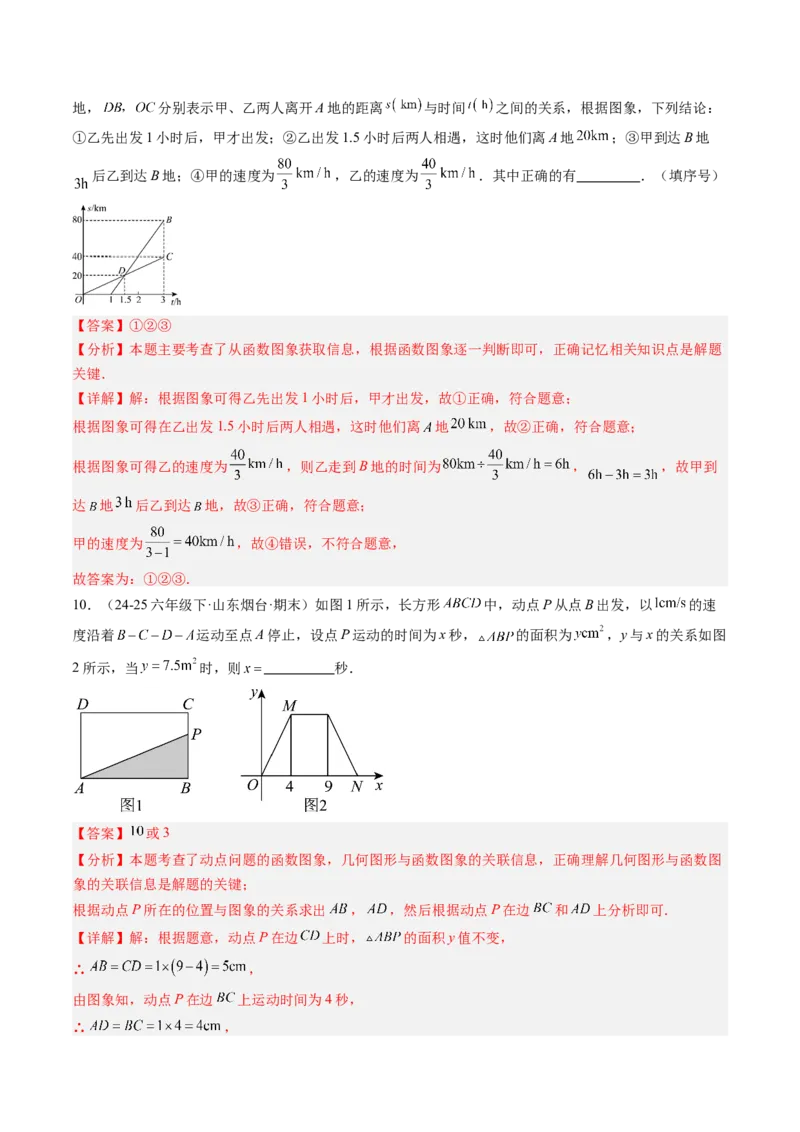 专题4.1函数（高效培优讲义）（教师版）(1)_北师大初中数学_8上-北师大版初中数学_初中数学北师大8上-2025秋季新版_第二套推荐25_08专项讲练_北师大版2025秋培优专项讲义（更新中）