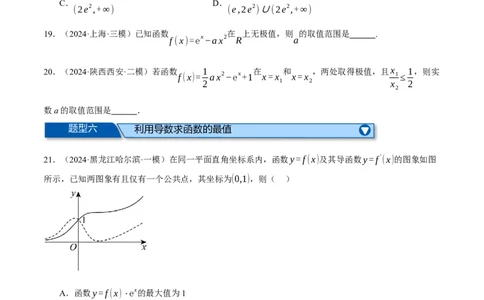 专题3.4函数的单调性、极值与最值（练习）（举一反三）（新高考专用）（原卷版）_02高考数学_2025年新高考资料_二轮复习_一、热点题型篇