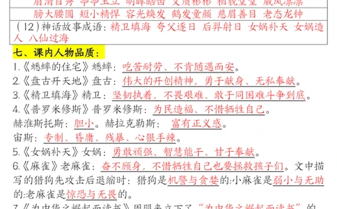 1226四年级上册语文期末高频考点(1)_小学1-6年级常用的上册资源汇总_四年级上册资料(1)