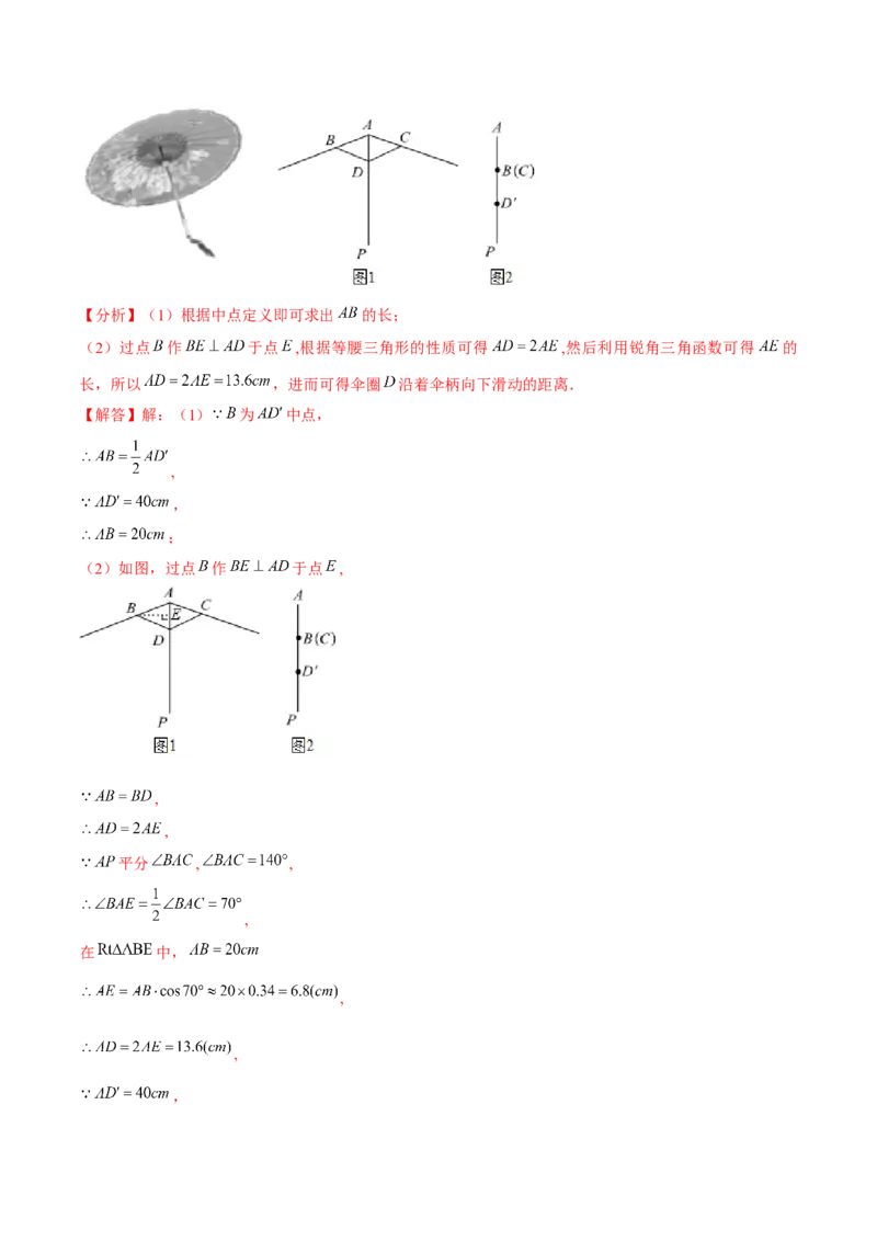 专题1.8解直角三角形的应用实际问题大题专练（重难点培优）-九年级数学下册尖子生同步培优题典（解析版）北师大版_北师大初中数学_9下-北师大版初中数学_05习题试卷_1课时练习
