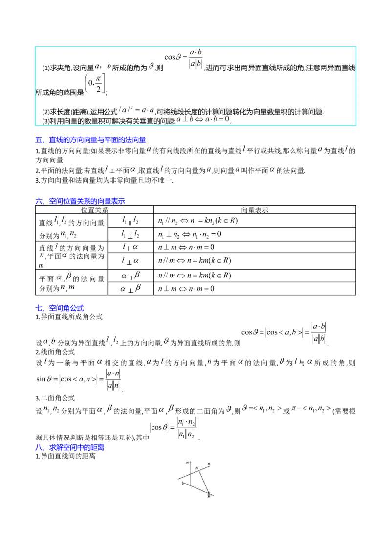 专题24空间角与距离、空间向量及其应用（理科专用）（学生版）_02高考数学_通用版（老高考）复习资料_2024年复习资料_完备战2024年高考数学一轮复习考点帮（全国通用）