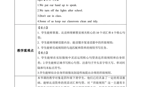 Unit1第6课时PartBReadandwrite-PartC(教学设计)英语人教PEP版四年级下册（新教材）_4下-新英语人教PEP版（2026持续更新）_01课件+教案+学习任务单+练习（更新完第4单元）_2教案