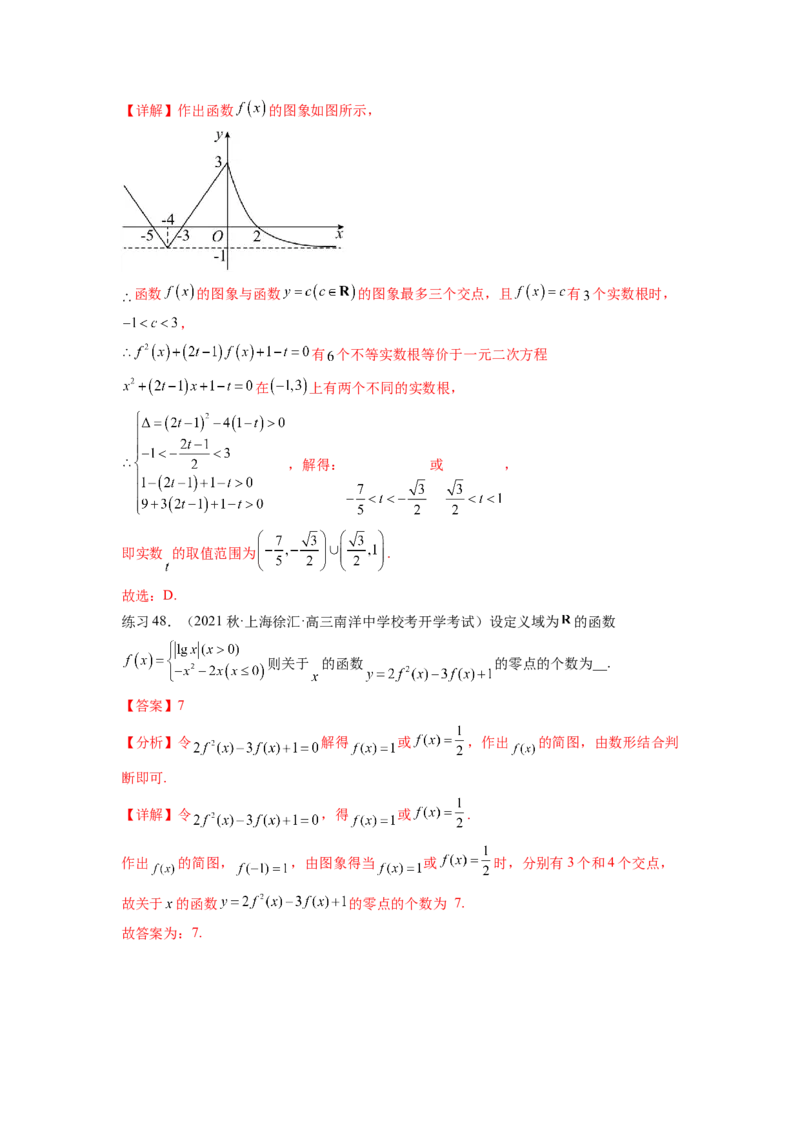 专题3.7函数的图象及零点问题（解析版）_02高考数学_新高考复习资料_2024年新高考资料_一轮复习资料_完备战2024年新高考数学一轮复习题型突破精练（新高考）