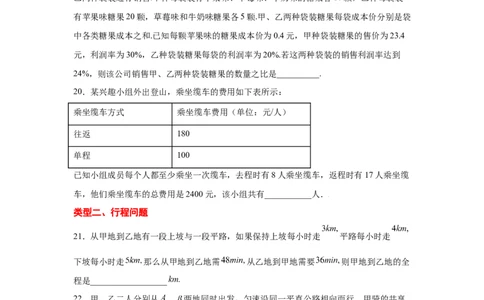 专题5.17应用二元一次方程组-增收节支（专项练习）（巩固篇）-2021-2022学年八年级数学上册基础知识专项讲练（北师大版）_北师大初中数学_8上-北师大版初中数学_旧版_06专项讲练