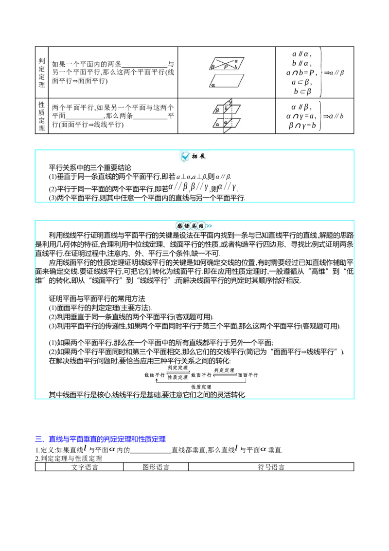 专题22直线、平面位置关系（平行、垂直）的判定与性质（学生版）_02高考数学_通用版（老高考）复习资料_2024年复习资料_完备战2024年高考数学一轮复习考点帮（全国通用）