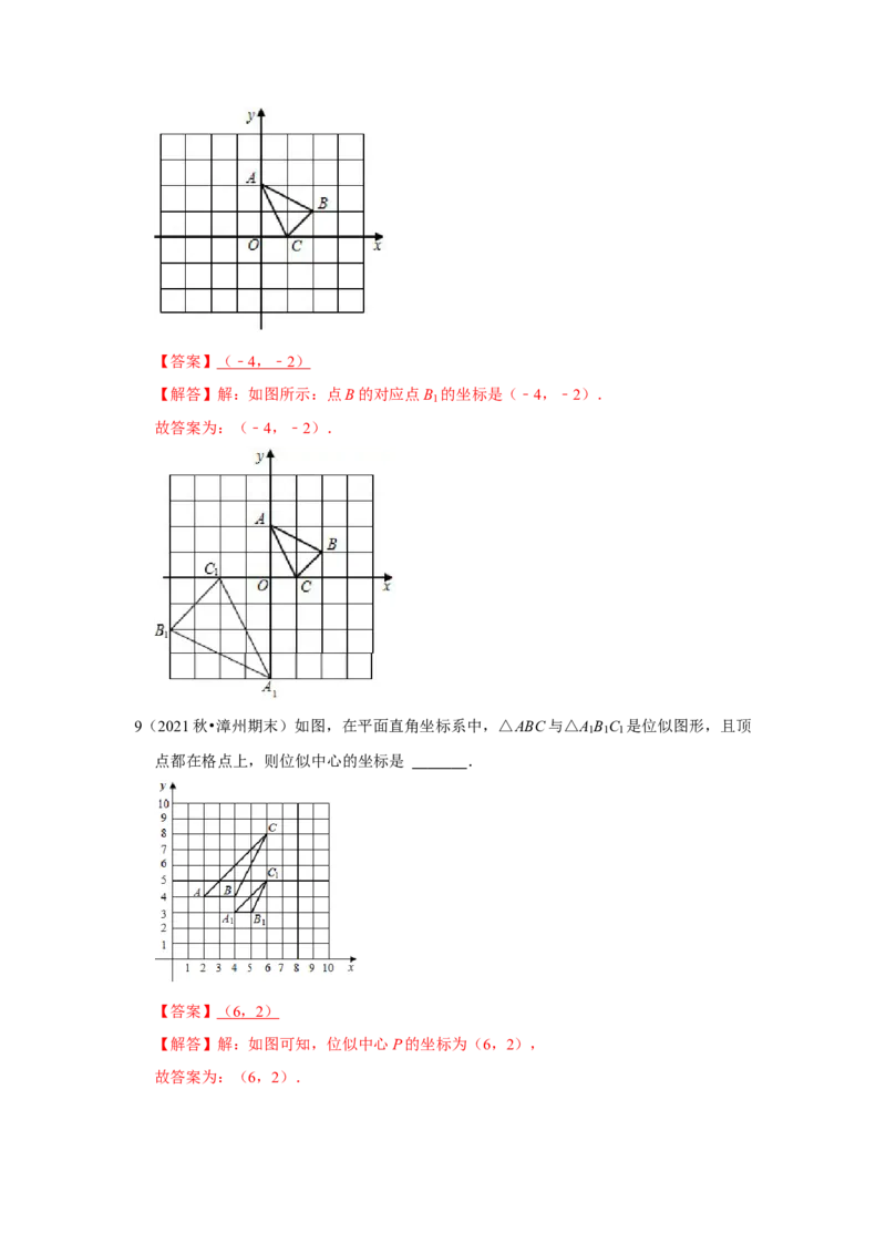 专题4.3图形的位似（专项训练）-2022-2023学年九年级数学上册《同步考点解读&bull;专题训练》（北师大版）_北师大初中数学_9上-北师大版初中数学_06专项讲练