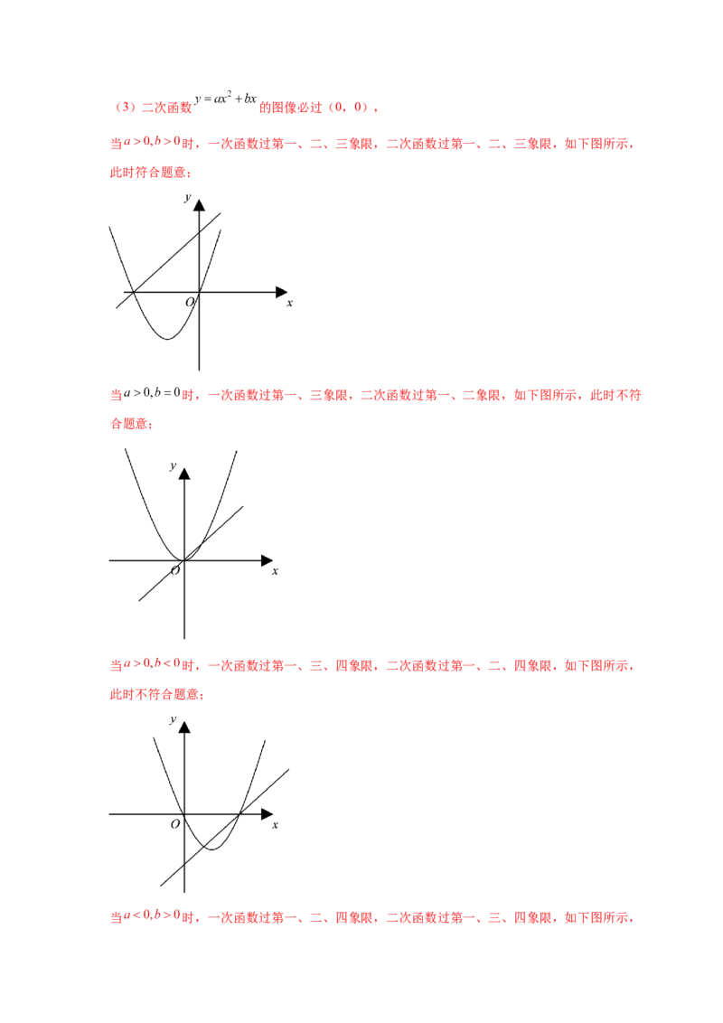 专题2.19二次函数的图像与性质知识点分类专项训练（巩固篇）（_北师大初中数学_9下-北师大版初中数学_05习题试卷_1课时练习_同步练习（第2套）