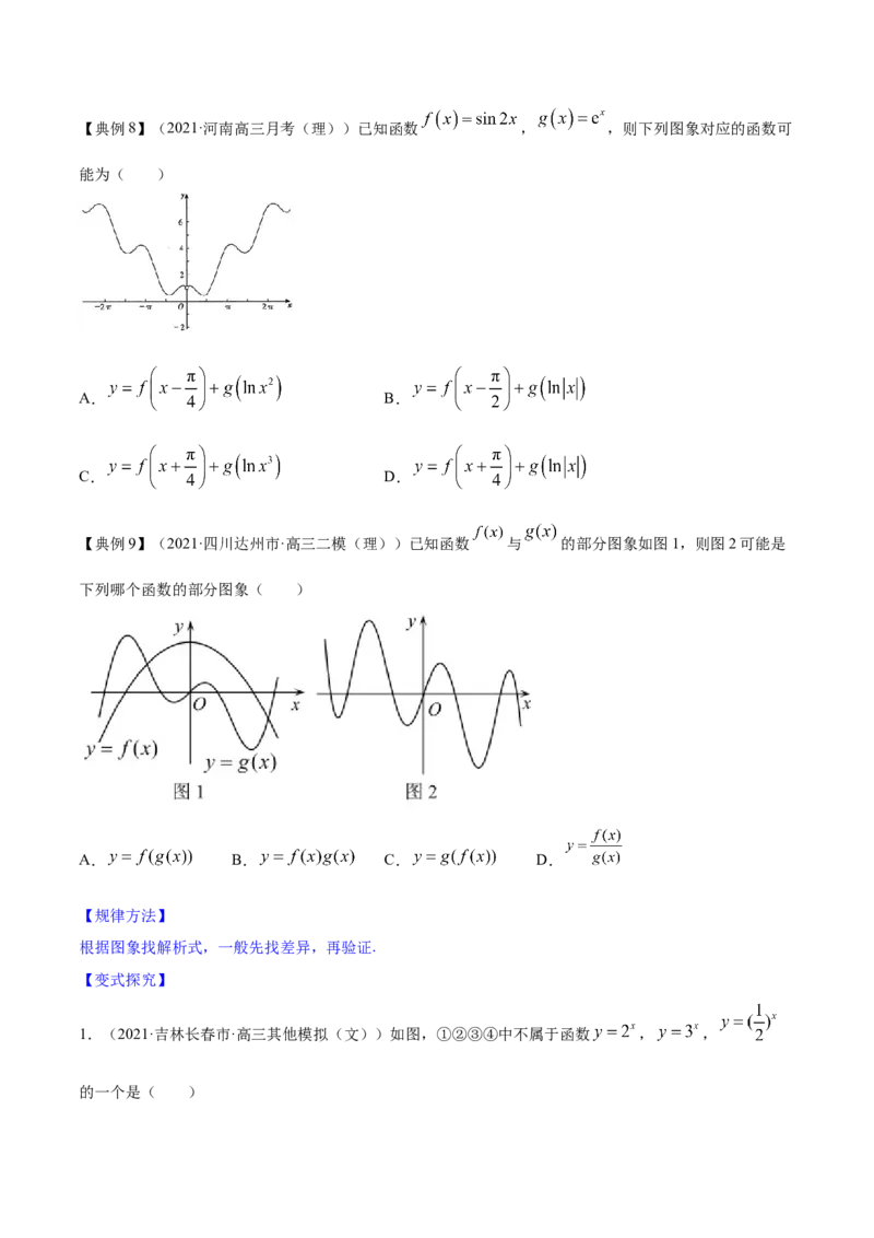 专题3.7函数的图象2022年高考数学一轮复习讲练测（新教材新高考）（讲）原卷版_02高考数学_新高考复习资料_2022年新高考资料_2022年高考数学一轮复习讲练测（新教材新高考）8.21更新