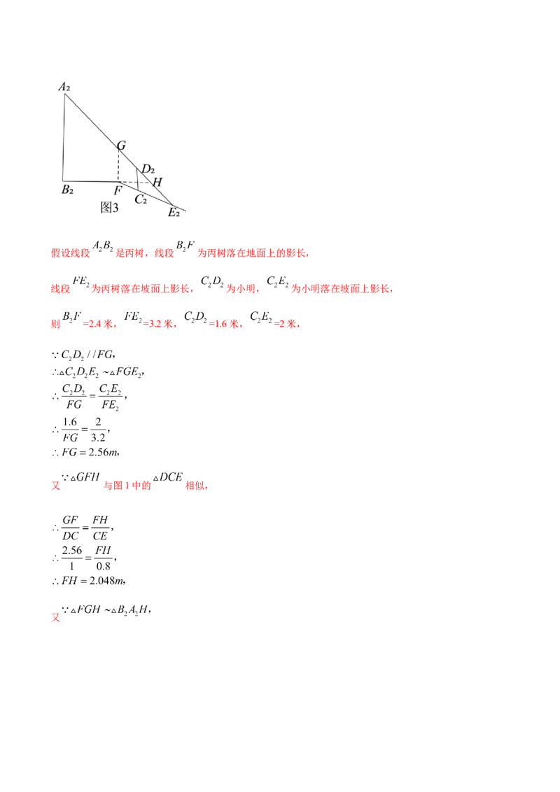 专题12相似三角形的应用（解析版）_北师大初中数学_9上-北师大版初中数学_06专项讲练_挑战压轴题2022-2023学年九年级数学上册压轴题专题精选汇编（北师大版）