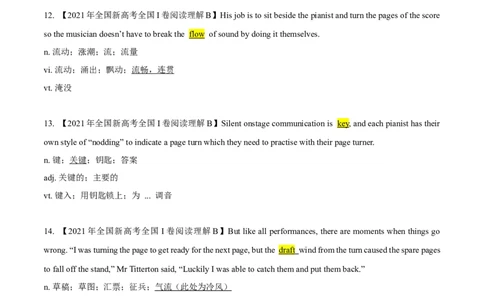 专题21-2021真题阅读之熟词生义和常考词汇(解析版）-备战2022年新高考英语一轮复习考点帮_03高考英语_新高考复习资料_2022年新高考资料_2022年新高考英语一轮复习