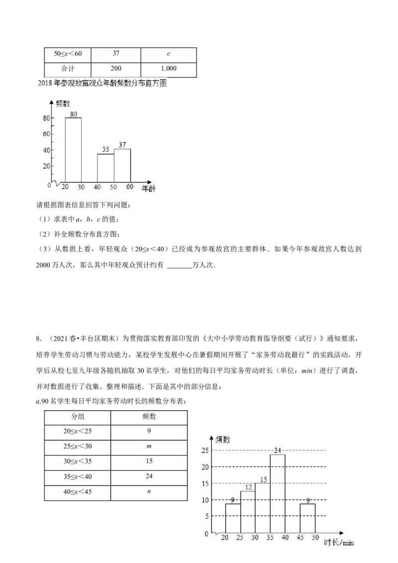 专题6.1统计图的综合应用（重点题专项讲练）（北师大版）（原卷版）_北师大初中数学_7上-北师大版初中数学_7上-初中数学北师大（旧版）赠送_06专项讲练