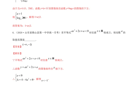 专题2.3二次函数与一元二次方程、不等式2022年高考数学一轮复习讲练测（新教材新高考）（练）解析版_02高考数学_新高考复习资料_2022年新高考资料