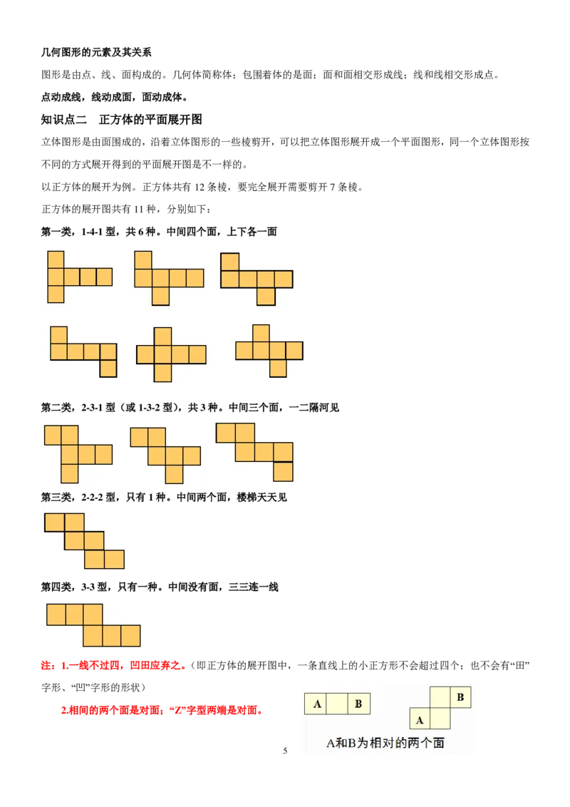 北师大版七年级上数学知识点总结（pdf）_北师大初中数学_7上-北师大版初中数学_7上-初中数学北师大（旧版）赠送_07知识点总结