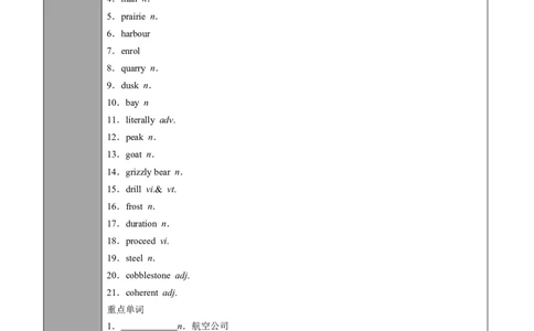 专题25.选择性必修第2册　Unit4JourneyAcrossaVastLand（学生版）---2023届高三英语总复习（人教版2019）_03高考英语_新高考复习资料_2023年新高考资料_专项复习_2023届高三英语总复习