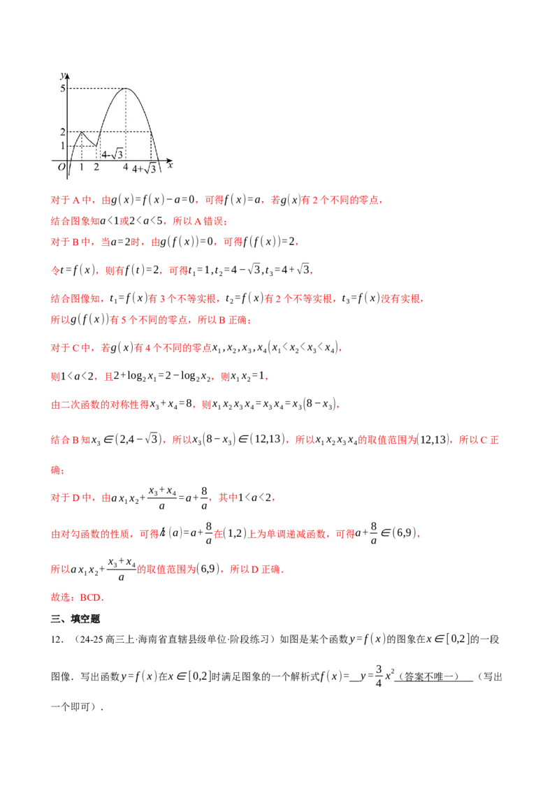 专题2.8函数图象与函数零点问题（练习）（举一反三）（新高考专用）（解析版）_02高考数学_2025年新高考资料_二轮复习_一、热点题型篇
