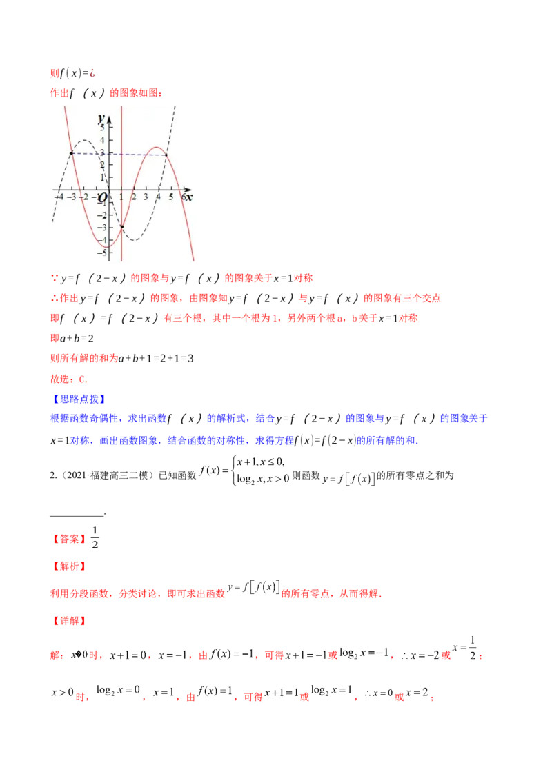 专题3.8函数与方程2022年高考数学一轮复习讲练测（新教材新高考）（讲）解析版_02高考数学_新高考复习资料_2022年新高考资料_2022年高考数学一轮复习讲练测（新教材新高考）8.21更新