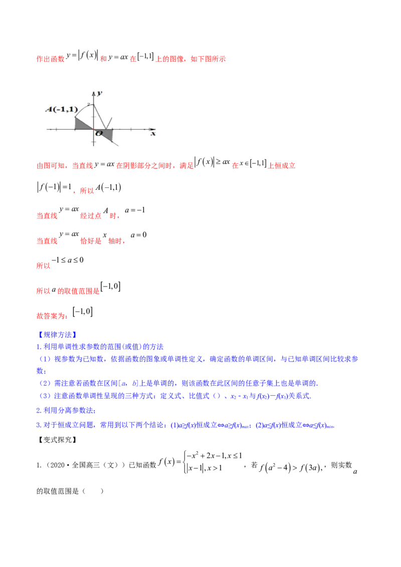 专题3.2函数的单调性与最值2022年高考数学一轮复习讲练测（新教材新高考）（讲）解析版_02高考数学_新高考复习资料_2022年新高考资料