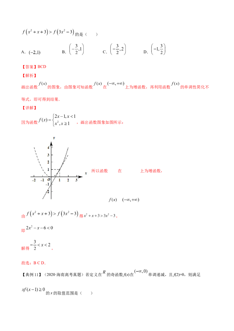 专题3.2函数的单调性与最值2022年高考数学一轮复习讲练测（新教材新高考）（讲）解析版_02高考数学_新高考复习资料_2022年新高考资料