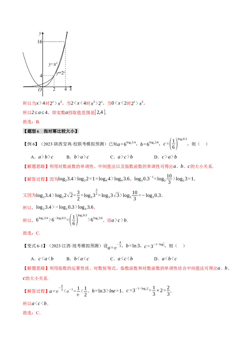 专题2.3幂函数与指、对数函数九大题型（举一反三）（新高考专用）（解析版）_02高考数学_2024年新高考资料_2.2024二轮复习_2024年高考数学二轮复习举一反三专练（新高考专用）