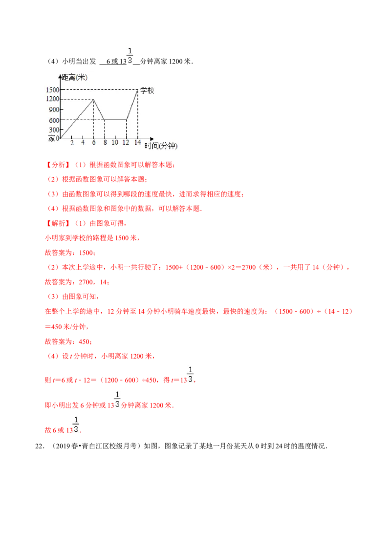 专题3.3用图象表示的变量间关系-七年级数学下册尖子生同步培优题典（解析版）北师大版_北师大初中数学_7下-北师大版初中数学_7下-初中数学北师大版（旧版）赠送_05习题试卷