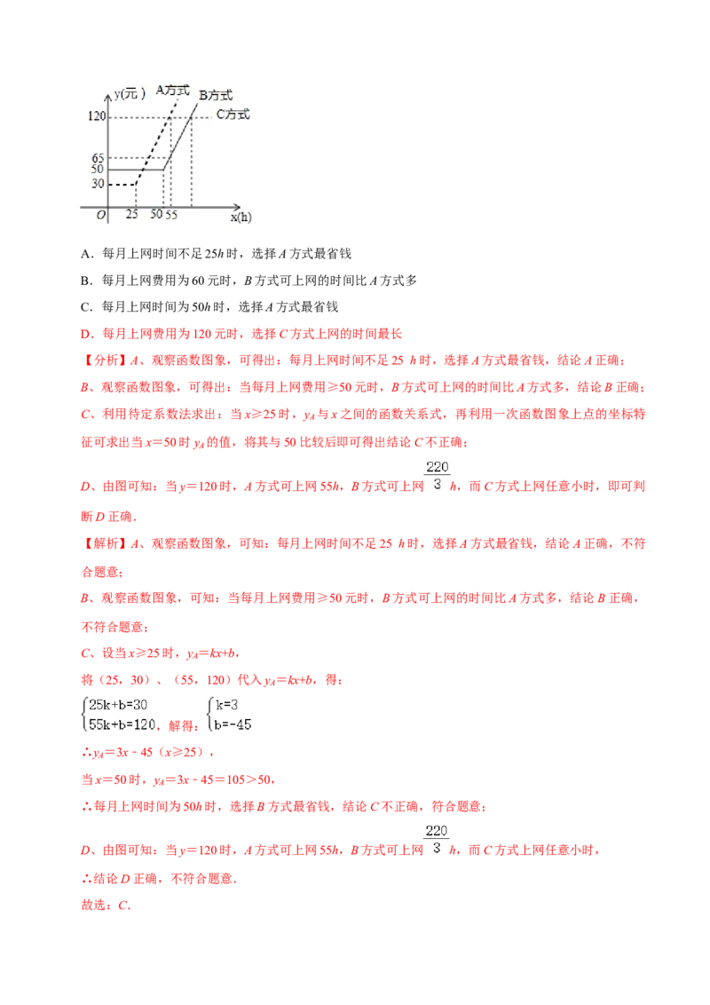 专题3.3用图象表示的变量间关系-七年级数学下册尖子生同步培优题典（解析版）北师大版_北师大初中数学_7下-北师大版初中数学_7下-初中数学北师大版（旧版）赠送_05习题试卷