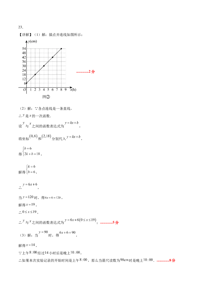 八年级数学上学期第三次月考（北师大版2024，高效培优&middot;提升卷）（参考答案）_北师大初中数学_8上-北师大版初中数学_初中数学北师大8上-2025秋季新版_第二套推荐25_07习题试卷