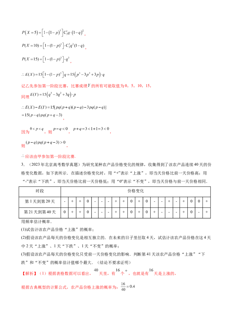 专题22概率与统计的综合应用与高级分析（讲义）（解析版）_02高考数学_2025年新高考资料_二轮复习_01高考语文等多个文件_上好课2025年高考数学二轮复习讲练测（新高考通用）