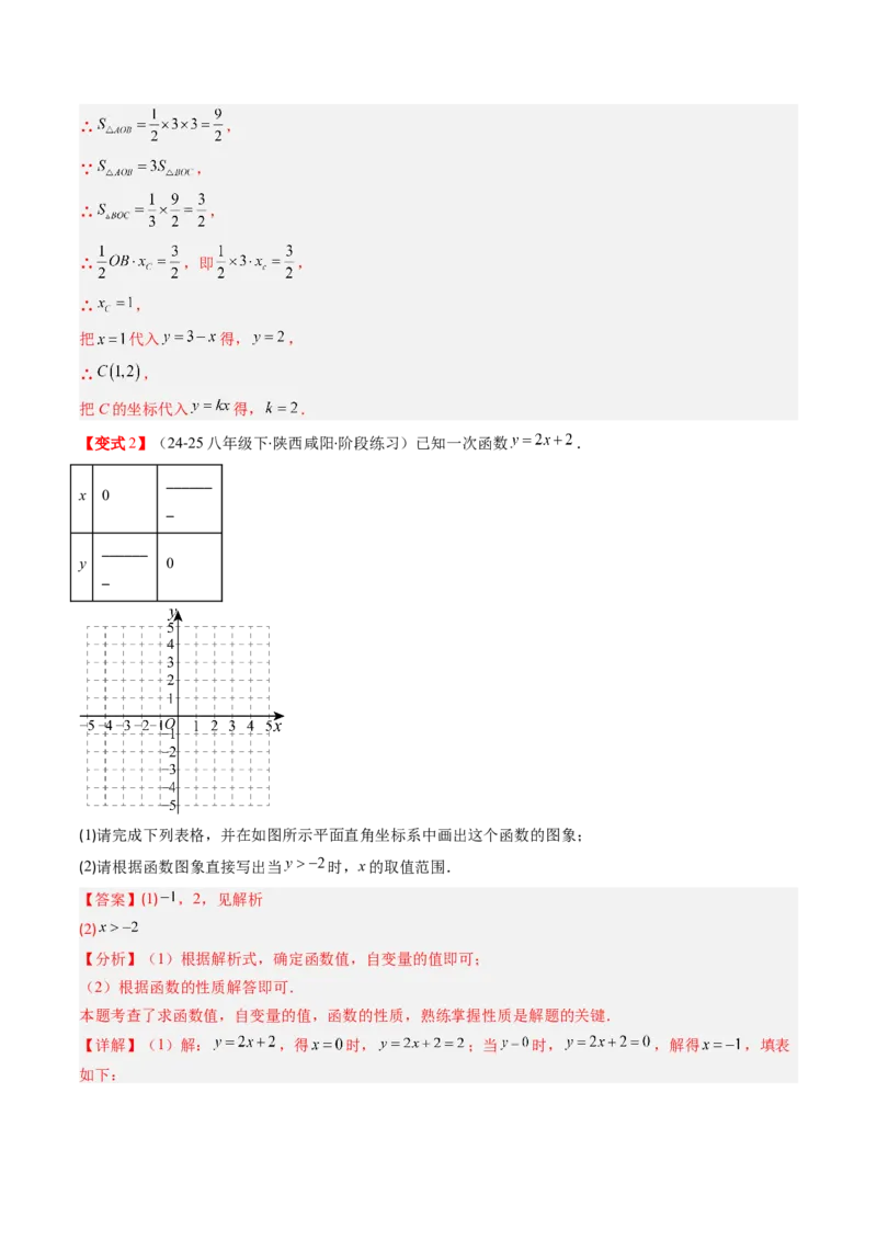 专题4.3一次函数的图象（高效培优讲义）（教师版）(1)_北师大初中数学_8上-北师大版初中数学_初中数学北师大8上-2025秋季新版_第二套推荐25_08专项讲练
