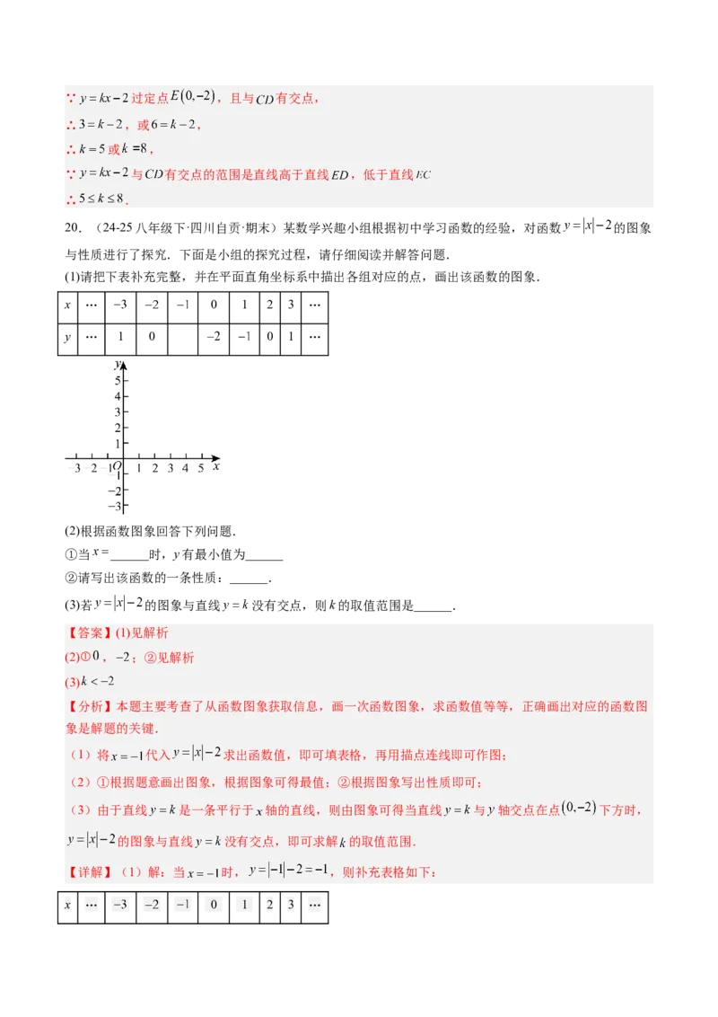 专题4.3一次函数的图象（高效培优讲义）（教师版）(1)_北师大初中数学_8上-北师大版初中数学_初中数学北师大8上-2025秋季新版_第二套推荐25_08专项讲练
