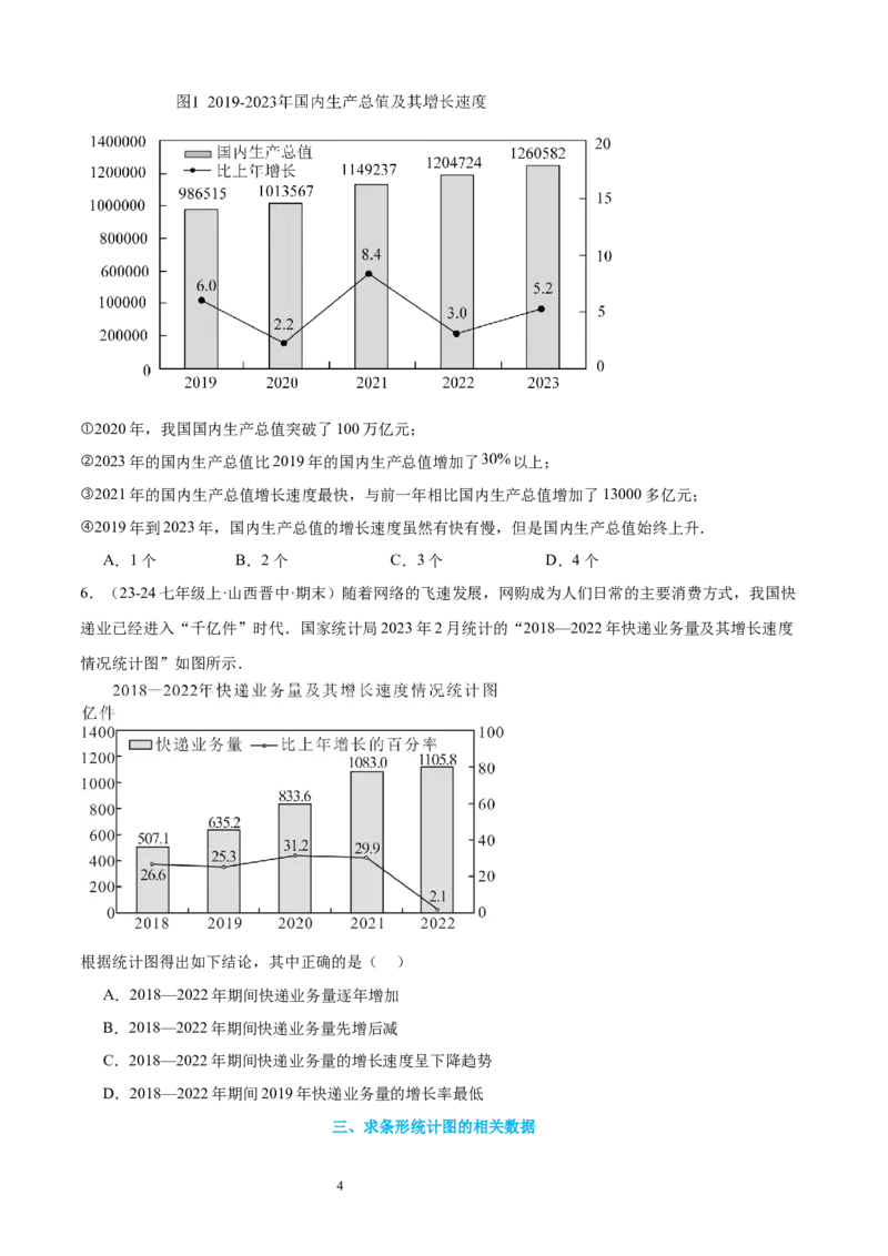 专题10数据的表示法21考点复习指南（讲+练）（原卷版）_北师大初中数学_7上-北师大版初中数学_7上-初中数学北师大（2024新版）持续更新_05讲义练习