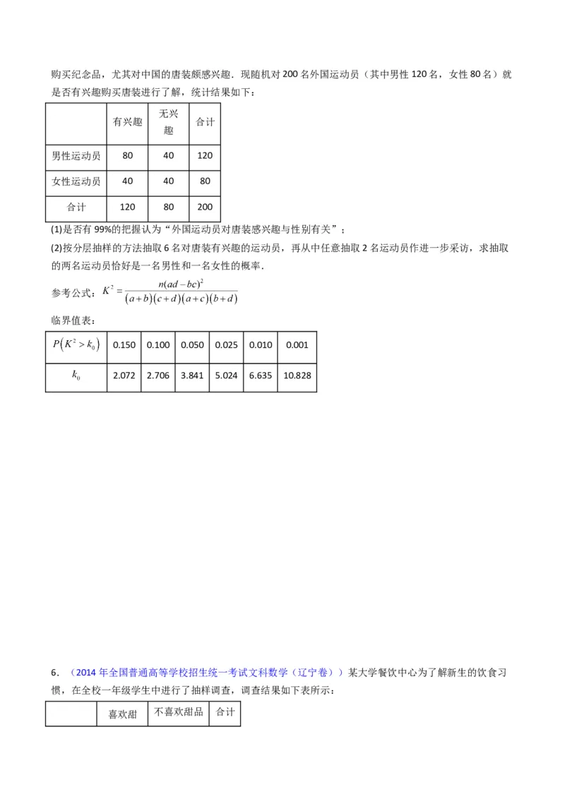 专题42重点专训统计大题专项训练（文科）（学生版）_02高考数学_通用版（老高考）复习资料_2024年复习资料_完备战2024年高考数学一轮复习考点帮（全国通用）