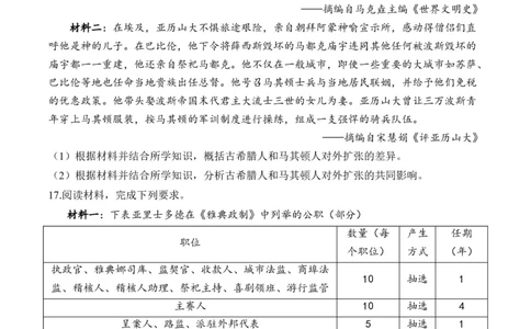 专题十二古代文明的产生与发展&mdash;&mdash;2025届高考历史考点剖析精创专题卷(含答案）_07高考历史_2025年新高考资料_一轮复习_2025届高考历史考点剖析练习（含解析）